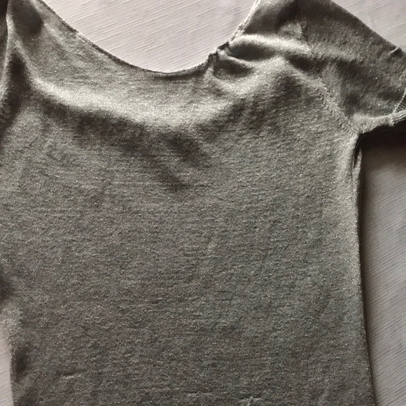 Sold!ARMANI Jeans silver sweater dress/ top - Picture 6 of 6
